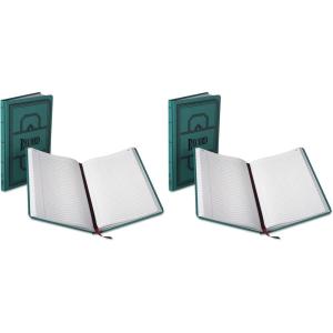 Boorum & Pease 66 Series Account Books, Record Ruling, 300 Pages, 12-1/8ʺ x 7-5/8ʺ, Blue (66-300-R)(1 Count (Pack of 2))