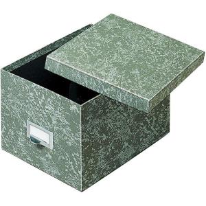 Globe-Weis/Pendaflex Fiberboard Index Card Storage Box, 5 x 8 Inches, Black Agate (95 BLA)(Green)