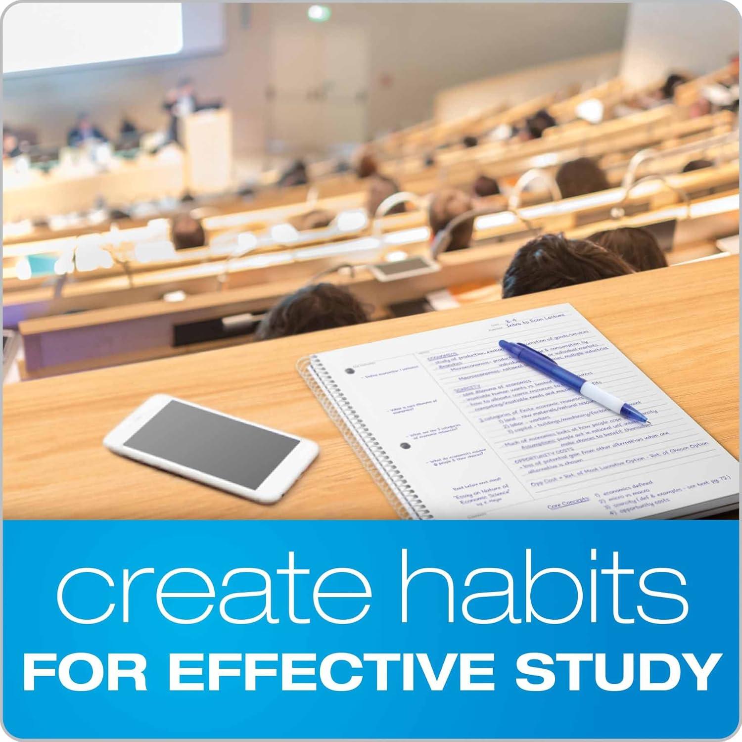 imageOxford FocusNotes Writing Tablet 812 x 1134 Inches White Cornell Rule 70 Sheets90221