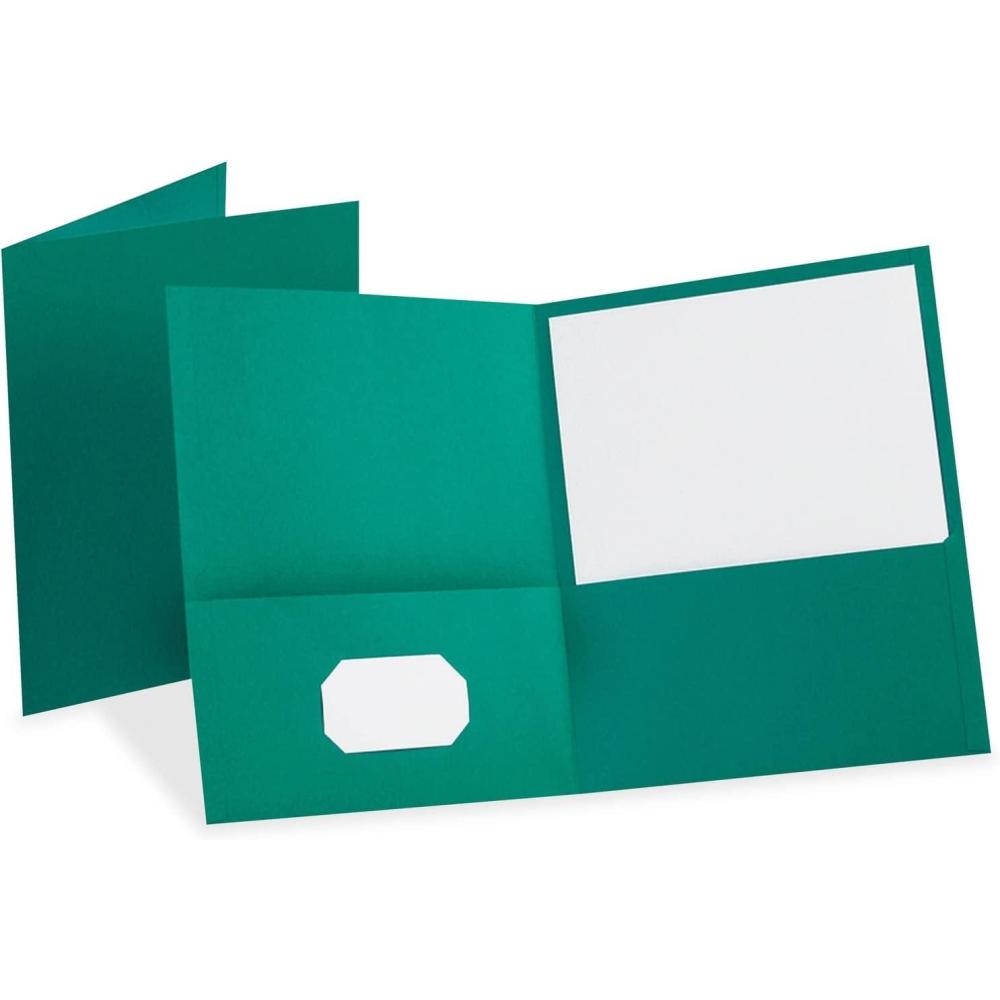 imageOxford TwoPocket Folders Teal Letter Size 10 per Pack 5758210Count