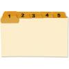 Oxford 05832 Laminated Tab Index Card Guides, Daily, 1/5 Tab, Manila, 5 x 8 (Set of 31)(3″ x 5″)