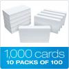 Oxford Ruled Index Cards, 3″ x 5″, White, 1,000 Cards, 10 Packs of 100 (98833)(3 x 5 inches (Pack of 4))