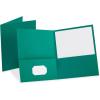 Oxford Two-Pocket Folders, Teal, Letter Size, 10 per Pack, (57582)(10-Count)