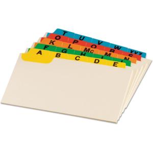 Oxford 05832 Laminated Tab Index Card Guides, Daily, 1/5 Tab, Manila, 5 x 8 (Set of 31)(3″ x 5″)