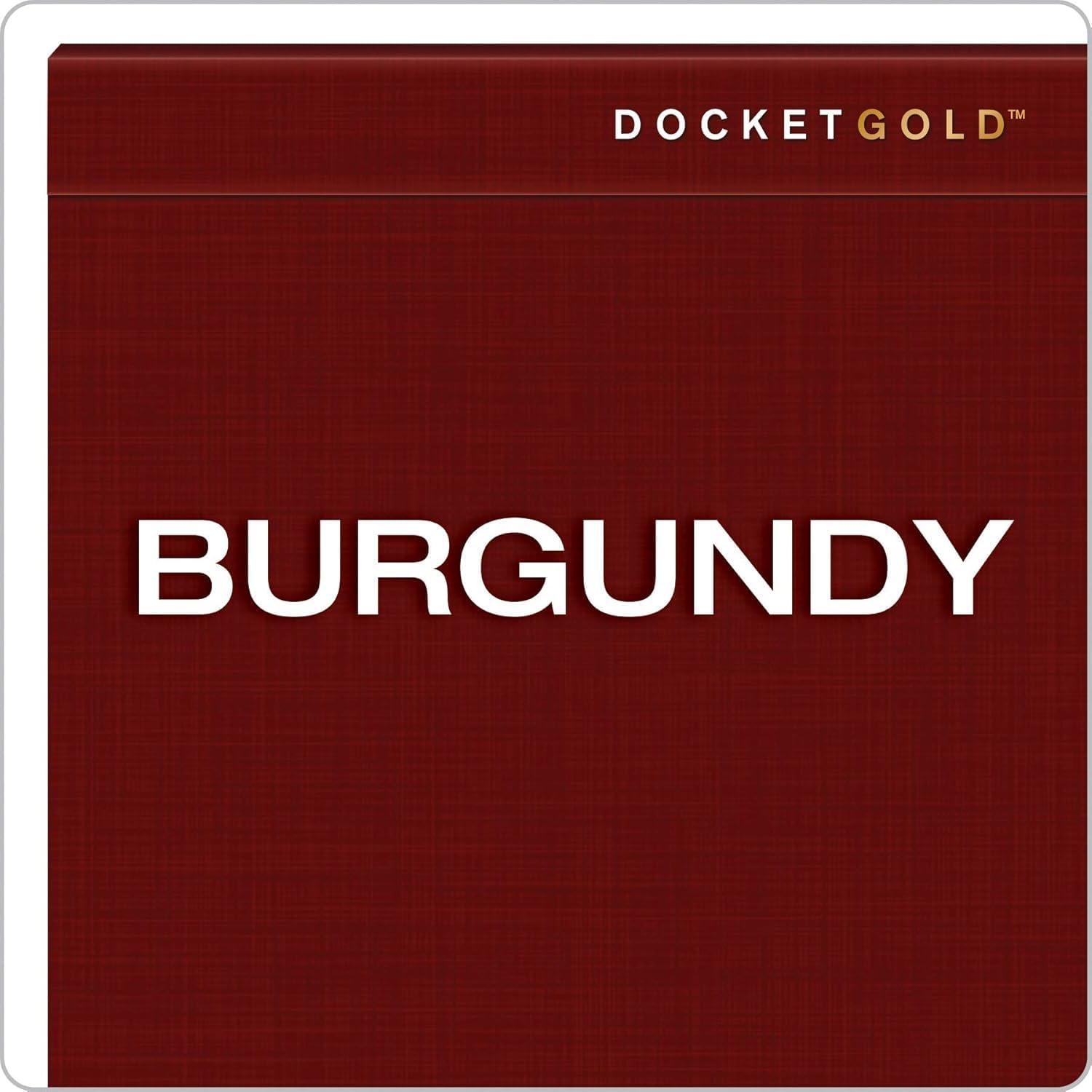 image:imageTops Docket Gold Premium Weight Graph Paper 85 x 11 4 x 4 Graph Ruled on Front and 14 Narrow Ruled on Back Reinforced Backing Burgundy Cover 80 Sheets per Pad 63752 1 Count1