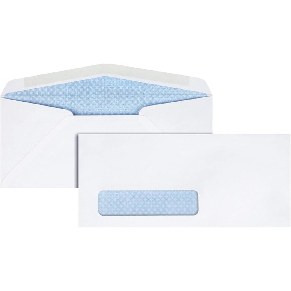 image:imageQuality Park 10 Single Window Security Tint Envelopes 418 x 912 Gummed Diagonal Seams 500 per Box 21412