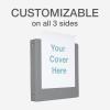 Cardinal 3 Ring Binders,Binders for School and Office, Durable 1.5 Inch, Round Rings, Holds 350 Sheets, ClearVue Presentation View, Non-Stick, Assorted Black, White, Gray, 4 Pack (79559)