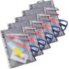 Oxford 68599 Vinyl Zipper Binder Pockets, 10.5X 8, Clear (68599)