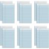 TOPS Prism Plus 100% Recycled Legal Pad, 5 x 8 Inches, Perforated, Blue, Narrow Rule, 50 Sheets per Pad, 12 Pads per Pack (63020)(Blue)