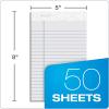 TOPS Prism Plus 100% Recycled Legal Pad, 5 x 8 Inches, Perforated, Blue, Narrow Rule, 50 Sheets per Pad, 12 Pads per Pack (63020)(Gray)