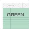 TOPS Prism Plus 100% Recycled Legal Pad, 5 x 8 Inches, Perforated, Blue, Narrow Rule, 50 Sheets per Pad, 12 Pads per Pack (63020)(Green)
