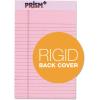 TOPS Prism Plus 100% Recycled Legal Pad, 5 x 8 Inches, Perforated, Blue, Narrow Rule, 50 Sheets per Pad, 12 Pads per Pack (63020)(Pink)