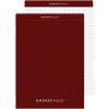 Tops Docket Gold Premium Weight Graph Paper, 8.5″ x 11″, 4 x 4 Graph Ruled on Front and 1/4″ Narrow Ruled on Back, Reinforced Backing, Burgundy Cover, 80 Sheets per Pad (63752) (1 Count)(1)