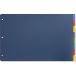 Cardinal 11×17 Inch Poly Dividers, 8-Tab, Multi-Color, (84251)