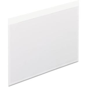 Pendaflex 99376 Self-adhesive vinyl pockets, clear front/white backing, 4w x 6h, 100/box