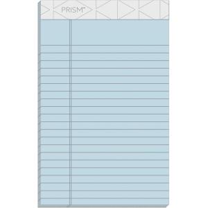 TOPS Prism Plus 100% Recycled Legal Pad, 5 x 8 Inches, Perforated, Blue, Narrow Rule, 50 Sheets per Pad, 12 Pads per Pack (63020)(Blue)