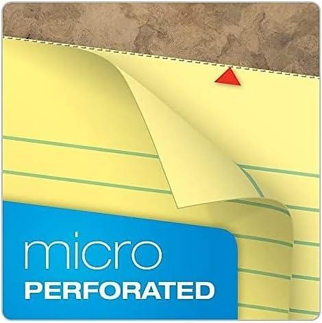 image:imageTOPS 74890 Second Nature Recycled Pads 8 12 x 11 34 Canary 50 Sheets Pack of 128 12 x 11 34