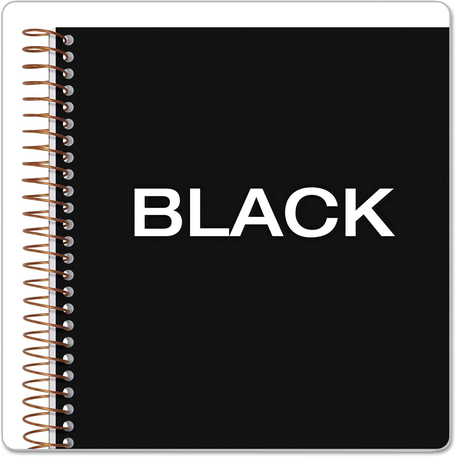 image:imageTOPS Products Journal Notetaking Planner Wirebound Ruled 812x634 Black TOP63827 White8 12 x 6 34 Pack of 12