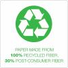 TOPS 74840 Second Nature Recycled Pads, Jr. Legal, 5 x 8, Canary, 50 Sheets (Pack of 12)(5″ x 8″)