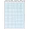 TOPS Docket Quadrille Pad, Wire Bound, 8-1/2 x 11-3/4 Inches, Quad Rule (4 x 4), White Paper, Black Covers, 70 Sheets per Pad (63801)