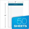 TOPS Docket Writing Tablet, 5 x 8 Inches, Perforated, White, Narrow Rule, 50 Sheets per Pad, 6 Pads per Pack (63366)(5″ x 8″)