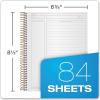 TOPS Products Journal Notetaking Planner, Wirebound, Ruled, 8-1/2″x6-3/4″, Black (TOP63827) , White(8 1/2″ x 6 3/4″ (Pack of 12))