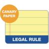 TOPS The Legal Pad Writing Pads, 8-1/2″ x 11-3/4″, Canary Paper, Legal Rule, 50 Sheets, 3 Pack (75327)