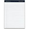 Tops Docket Diamond 100% Recycled Premium Stationery Tablet, 8-1/2 x 11-3/4 Inches, Perforated, White, Legal/Wide Rule, 50 Sheets per Pad, 2 Pads per Pack (63975)
