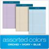 Tops Docket Writing Tablet, 5 x 8 Inches, Perforated, Assorted Colors: Orchid, Ivory, Blue, Narrow Rule, 50 Sheets per Pad, 6 Pads per Pack (99601)(1-Pack)