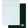 TOPS Docket Quadrille Pad, Wire Bound, 8-1/2 x 11-3/4 Inches, Quad Rule (4 x 4), White Paper, Black Covers, 70 Sheets per Pad (63801)