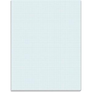 TOPS 33101 Quadrille Pads, 10 Squares/Inch, 8 1/2 x 11, White, 50 Sheets