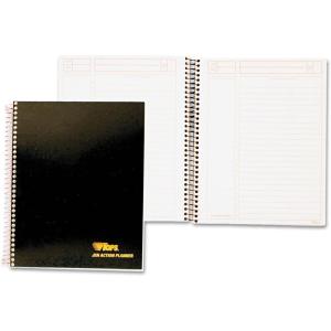 TOPS Products Journal Notetaking Planner, Wirebound, Ruled, 8-1/2″x6-3/4″, Black (TOP63827) , White(8 1/2″ x 6 3/4″)