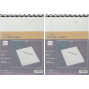 Tops Docket Gold Project Planner, 8-1/2″ x 11-3/4″, Top-Wire Bound, Project Rule, Poly Cover, 70 Sheets (99710) – White(70 Count (Pack of 2))