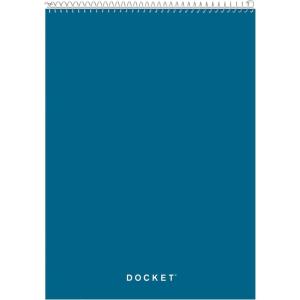 Tops Docket Wire-Bound Writing Pad, 8-1/2″ x 11-3/4″, Blue Heavy-Duty Cover, Extra-Strong Back, White Paper, Legal Rule, 70 Sheets (99614)(8-1/2″ x 11-3/4″ (Pack of 12))