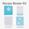 Oxford Recipe Binder Kit, Boxed Gift Set with 11.5×12 3 Ring Binder, 30 Recipe Sheets, 50 Sheet Protectors, Divider Set, Labels & Zipper Pouch (22220)