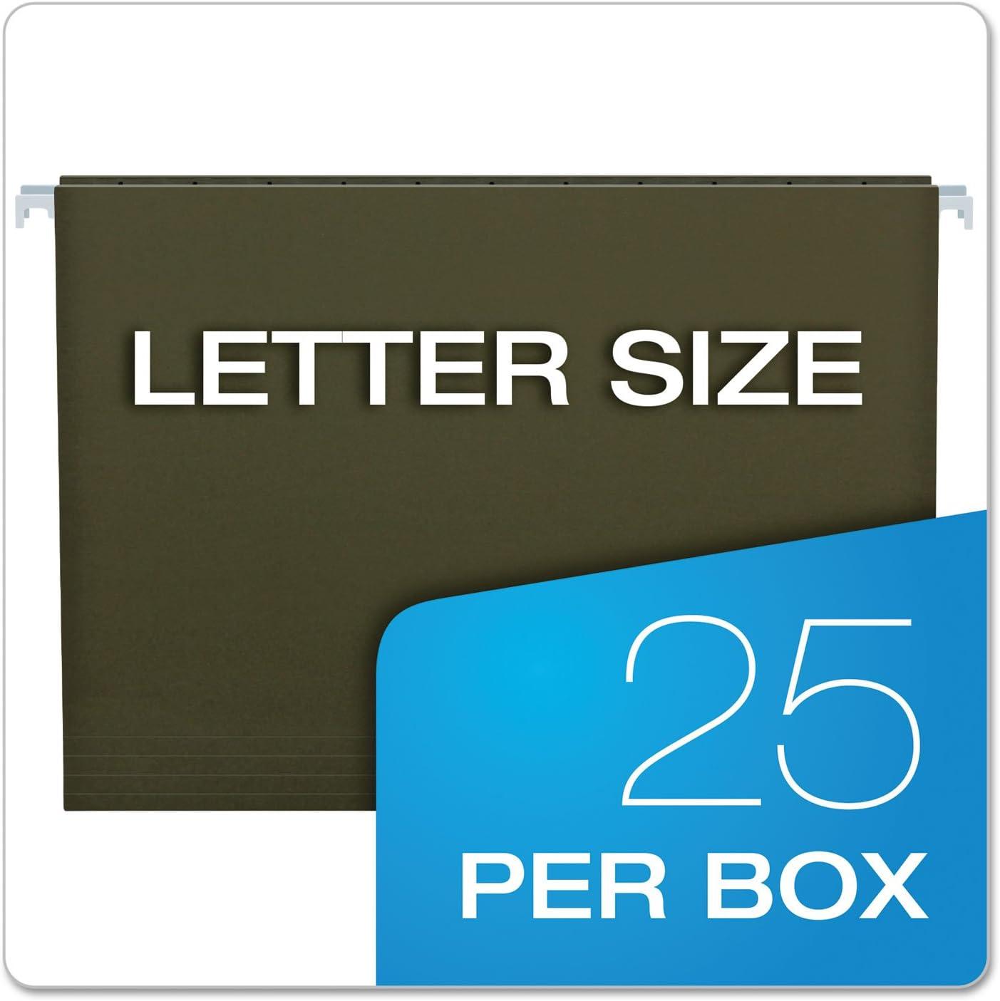 image:imagePendaflex Recycled Hanging Folders Letter Size Standard Green 25BX 81600 Standard Green No TabsLetter