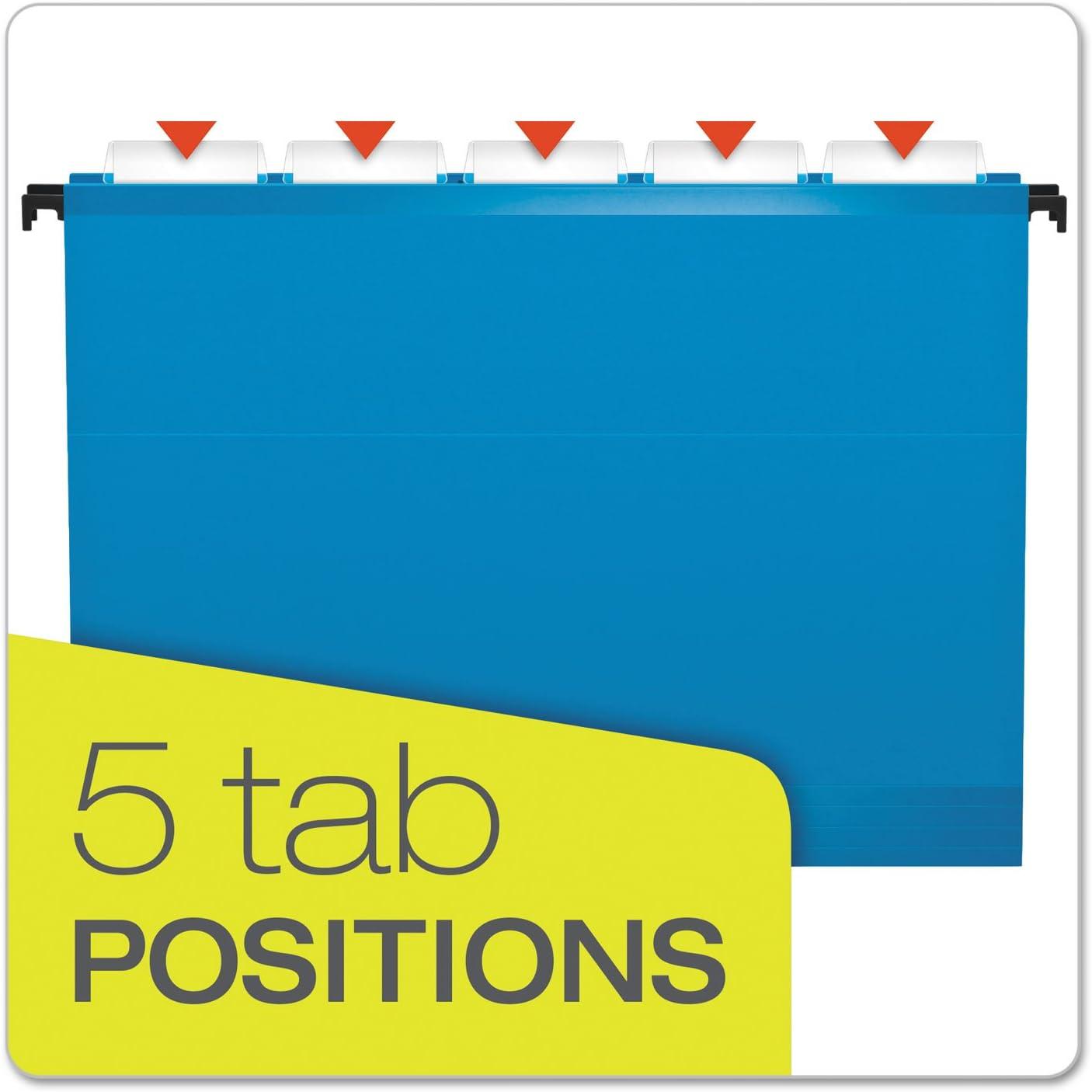 image:imagePendaflex SureHook Reinforced Hanging Folders Letter Size Sheets Blue 20 per Box 6152 15 BLU 13 x 281 x 956 inches