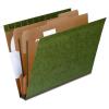 Pendaflex PFX59254 SureHook Reinforced Hanging Folder, 2 Dividers, Letter, 1/5 Tab, Green (Box of 10)(Letter (Pack of 5))