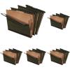 Pendaflex PFX59254 SureHook Reinforced Hanging Folder, 2 Dividers, Letter, 1/5 Tab, Green (Box of 10)(Letter (Pack of 5))