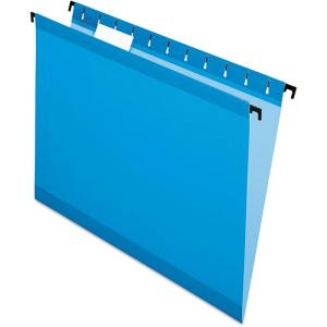 Pendaflex SureHook Reinforced Hanging Folders, Letter Size – Sheets, Blue, 20 per Box (6152 1/5 BLU), 13 x 2.81 x 9.56 inches
