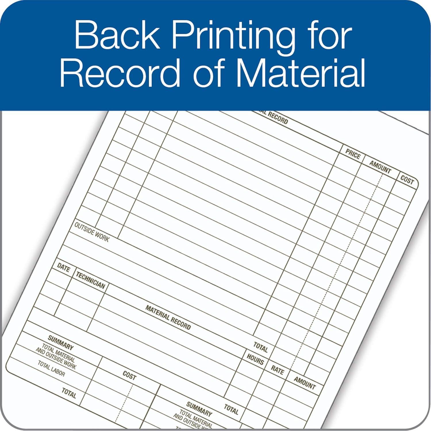 image:imageAdams Job Work Order Book 3Part Carbonless WhiteCanaryWhite 5916 x 8716 Inches 33 Sets T586833 Sets Pack of 10