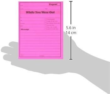 image:imageAdams While You Were Out Pads 425 x 525 Inches Assorted Neon Colors 50 SheetsPad 6Pack 9711NEON425 x 525 Inches Pack of 10