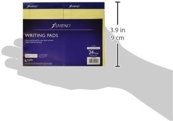 image:imageAmpad Perforated Pad Size 5 x 8 Canary Yellow Paper Jr Legal 50 Sheet Per Pad 24 Pack 20252DPA
