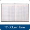 Adams Account Book, 7 x 9.25 Inches, Black, 12-Columns, 80 Pages (ARB8012M)(7″ x 9-1/4″ (Pack of 6))