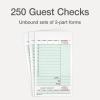 Adams Guest Check Unit Sets, 2-Part, Carbonless, White Bond/Tag, 4-1/4 x 7-1/4 Inches Detached, 250 Sets/Pack (947SWC)