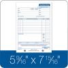 Adams Job Work Order Book, 3-Part Carbonless, White/Canary/White, 5-9/16 x 8-7/16 Inches, 33 Sets (T5868)(33 Sets)