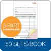 Adams Sales Order Book, 3-Part, Carbonless, 4-3/16″ X 7-3/16″ Inch, 50 Sets, White, Canary and Pink (TC4705)(50 Count (Pack of 1))