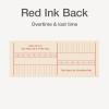 Adams Time Cards, Weekly, 2-Sided, Overtime Format, 3-3/8″ x 8-1/4″, Manila, Green/Red Print, 200-Count (9660-200)(3-3/8″ x 8-1/4″)