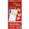 Adams Write n’ Stick Receipt Book, 2-Part, Carbonless, White/Canary, 5-1/4″ x 11″, Spiral Bound, 200 Sets per Book, 4 Receipts per Page (SC1152WS)(5-1/4″ x 11″ (Overall)  2-3/4″ x 4-3/4″ (Receipts))