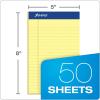 Ampad Perforated Pad, Size 5 x 8, Canary Yellow Paper, Jr. Legal, 50 Sheet Per Pad, 24 Pack (20-252DPA)
